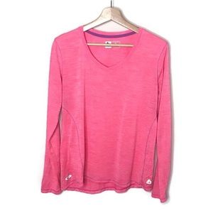 RBX • Pink Heather Long Sleeve Exercise Tee Shirt